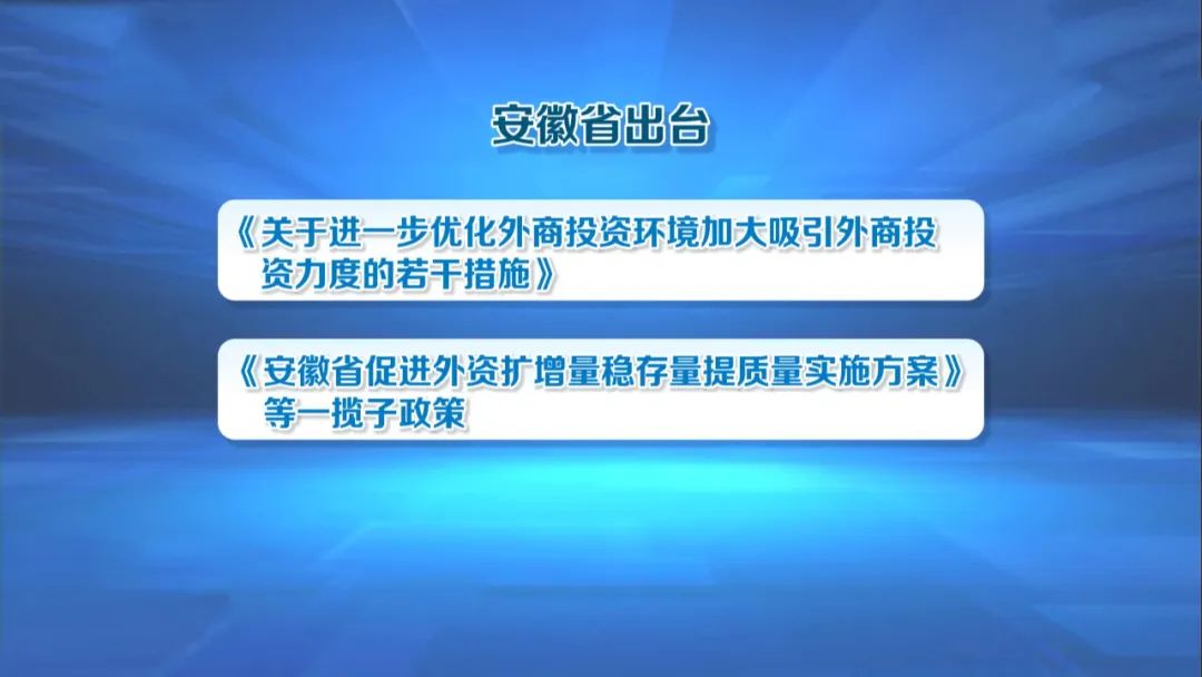 【新时代新征程新伟业·安徽实践三亿体育】安徽：加大外资招引 优化外商服务(图12)